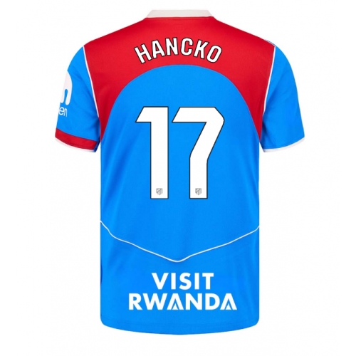 Billige Fotballdrakt Atletico Madrid David Hancko #17 Replika Tredjedrakt 2025-26 Kortermet Billige Fotballdrakt Atletico Madrid David Hancko #17 Replika Tredjedrakt 2025-26 Kortermet